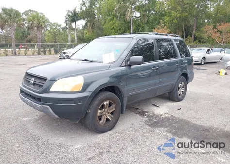 2004 Honda Pilot Ex-L from USA, damaged, VIN 5FNYF18554B009016
